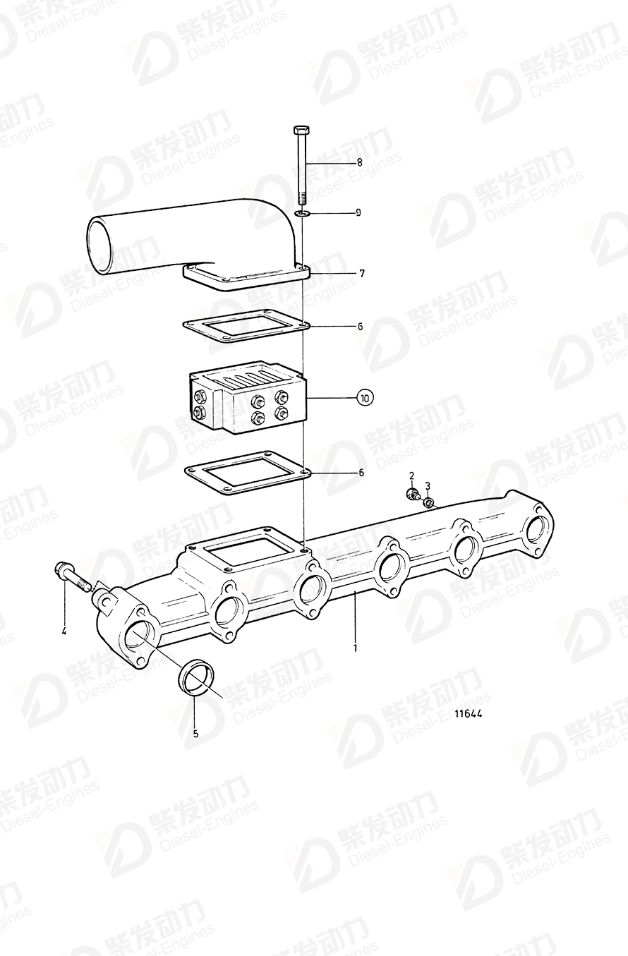 VOLVO Flange screw 965182 Drawing